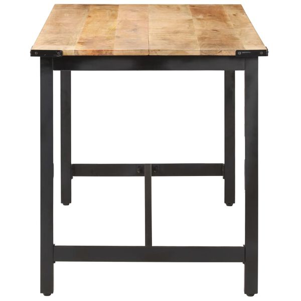 vidaXL Jedálenský stôl 140x70x76 cm, surový mangový masív