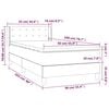 vidaXL Boxspring posteľ s matracom siv&aacute; 90x200 cm umel&aacute; koža