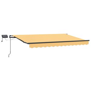 vidaXL Sklopn&aacute; mark&iacute;za Pieskov&aacute; 450 &times; 300 cm Tkanina a hlin&iacute;k