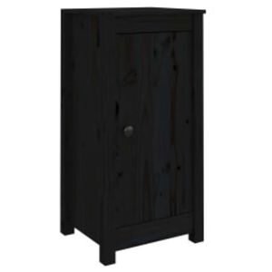 vidaXL Komody 2 ks čierne 39x35x80 cm borovicov&yacute; mas&iacute;v