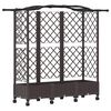 vidaXL Vyv&yacute;&scaron;en&yacute; z&aacute;hon s mriežkou a strechou Hned&aacute; 163 x 40 x 129 cm PP