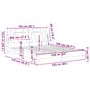 vidaXL R&aacute;m postele Viana bez matraca biely 160x200 cm umel&aacute; koža