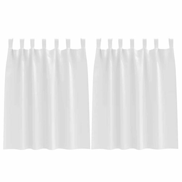 vidaXL Záclony na zatemnenie s krúžkami 2 pcs Čistá biela 140 x 140 cm