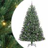 vidaXL Umel&yacute; Skl&aacute;pac&iacute; Vianočn&yacute; Stromček Zelen&aacute; 180 cm PVC a kov