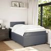 vidaXL Boxspring posteľ s matracom, tmavosiv&aacute; 120x190 cm, zamat
