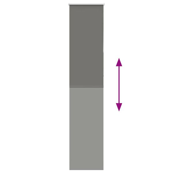 vidaXL Roleta Zatemnenie siv&aacute; 45x230 cm &Scaron;&iacute;rka l&aacute;tky 40,7cm Polyester