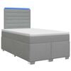 vidaXL Posteľ boxspring s matracom Svetlosiv&aacute; 120 x 200 cm L&aacute;tka