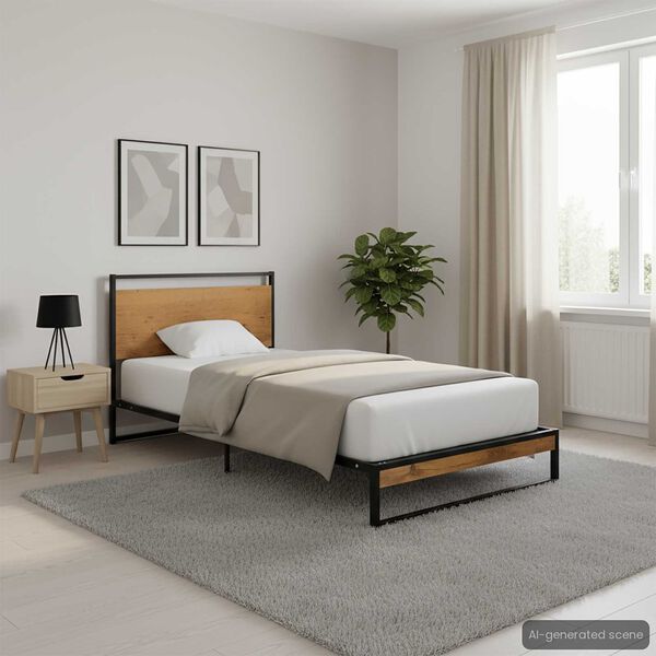 vidaXL Posteľn&yacute; r&aacute;m kovov&yacute; 90x200 cm