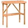 vidaXL St&ocirc;l na rastliny s policou hned&yacute; 78x38x82,5 cm jedľov&yacute; mas&iacute;v