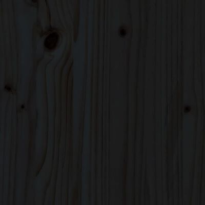 vidaXL Stolík čierny 140x50x75 cm masívne borovicové drevo