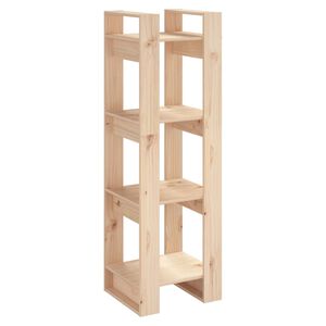 vidaXL Knižnica/deliaca stena 41x35x125 cm mas&iacute;vna borovica