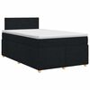vidaXL Posteľ boxspring s matracom Čierna 120 x 200 cm L&aacute;tka