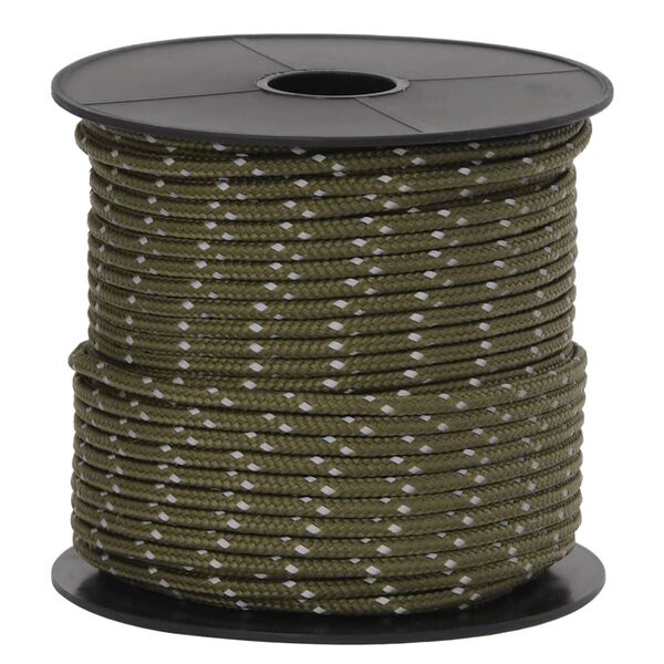 vidaXL Stanové lano s reflexnými pásikmi a napinákmi 50 m 4 mm