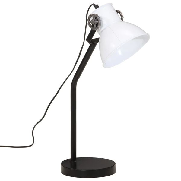vidaXL Stolová lampa 25 W biela 17x17x60 cm E27