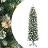 vidaXL Umel&yacute; chud&yacute; vianočn&yacute; strom Zelen&aacute; a biela 180 cm
