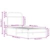 vidaXL Posteľn&yacute; r&aacute;m bez matraca 80x200 cm dymov&yacute; dub kompozitn&eacute; drevo