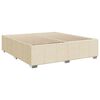 vidaXL Boxspring posteľ s matracom kr&eacute;mov&aacute; 200x200 cm l&aacute;tka