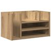 vidaXL Organiz&eacute;r na pult Čierny dub 44,5 x 24 x 25 cm Kompozitn&eacute; drevo
