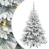 vidaXL Umel&yacute; vianočn&yacute; stromček s 150 LED-i Biela 120 cm PE a PVC