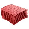 vidaXL Vianočn&aacute;sukňastromčeka Červen&aacute; &Oslash; 65 x 24 cm Plast
