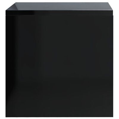 vidaXL Nočné stolíky 2 ks čierne 40x30x30 cm drevotrieska vysokolesklé