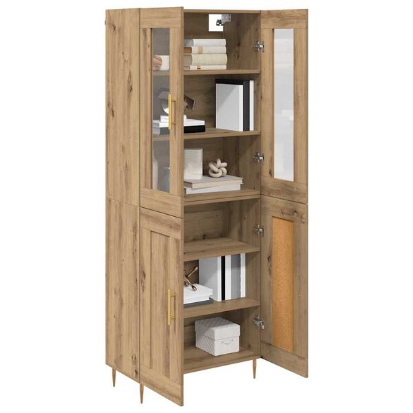 vidaXL Highboard 2 pcs Remeseln&yacute; dub Kompozitn&eacute; drevo