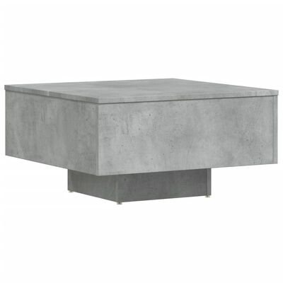 vidaXL Konferenčný stolík betónový sivý 60x60x31,5 cm drevotrieska