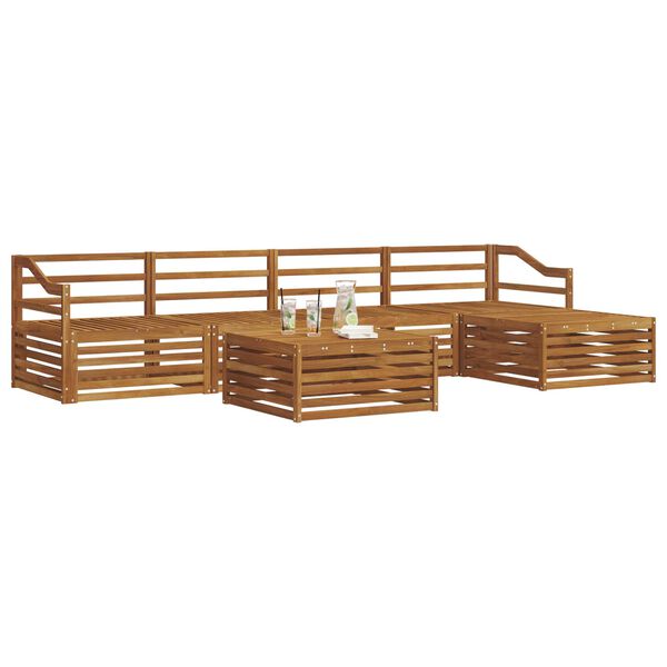 vidaXL Z&aacute;hradn&aacute; s&uacute;prava gaučov 6 pcs Pr&iacute;rodn&aacute;