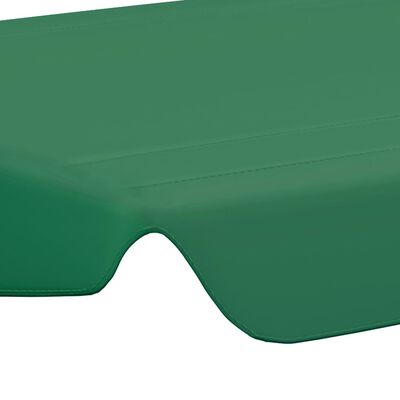 vidaXL Náhradná strieška na hojdačku, zelená 150/130x105/70 cm