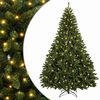 vidaXL Umel&yacute; Skl&aacute;pac&iacute; Vianočn&yacute; Stromček 210 cm 400 LED Tepl&aacute; biela