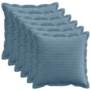 vidaXL Poťah na podložku 6 ks HOUTEN Modr&aacute; 30 x 30 cm man&scaron;estr