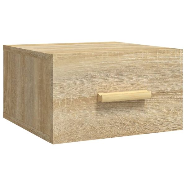 vidaXL Nástenný nočný stolík dub sonoma 35x35x20 cm