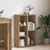 vidaXL Knižnica dub artisan 50x25x80 cm kompozitn&eacute; drevo
