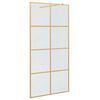 vidaXL Stena walk-in sprchy Zlat&aacute; 100 x 195 cm tvrden&eacute; sklo