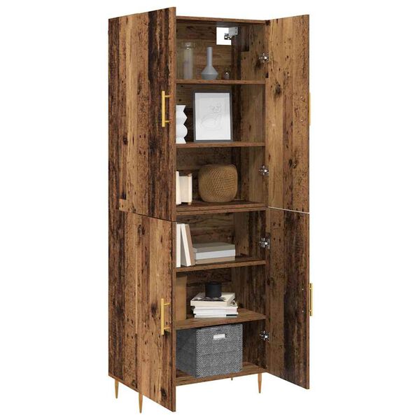 vidaXL Highboard Star&eacute; drevo 69,5 x 34 x 180 cm Kompozitn&eacute; drevo