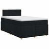 vidaXL Posteľ boxspring s matracom Čierna 120 x 190 cm L&aacute;tka