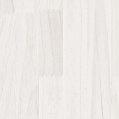 vidaXL Posteľný rám biely borovicový masív 90x200 cm