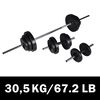 vidaXL S&uacute;prava činiek barbell a dumbbell 30,5 kg