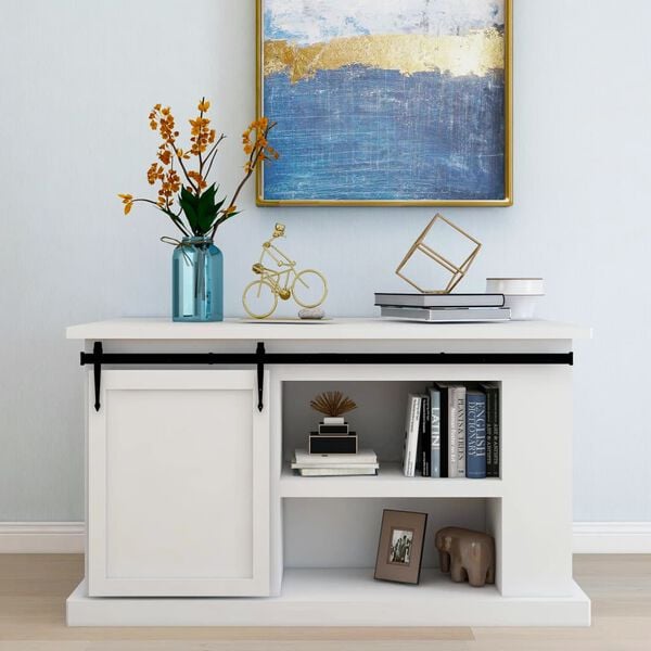 vidaXL Mini kovanie na posuvn&eacute; dvere skrinky, uhl&iacute;kov&aacute; oceľ 152 cm