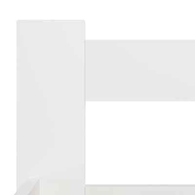 vidaXL Posteľný rám biely borovicový masív 120x200 cm