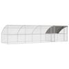 vidaXL Klietka pre sliepky 4 ks Strieborn&aacute; 800 x 200 x 200 cm