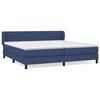 vidaXL Boxspring posteľ s matracom modr&aacute; 200x200 cm l&aacute;tka