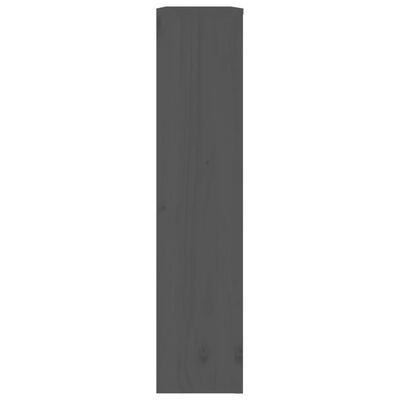 vidaXL Kryt na radiátor sivý 79,5x19x84 cm masívna borovica