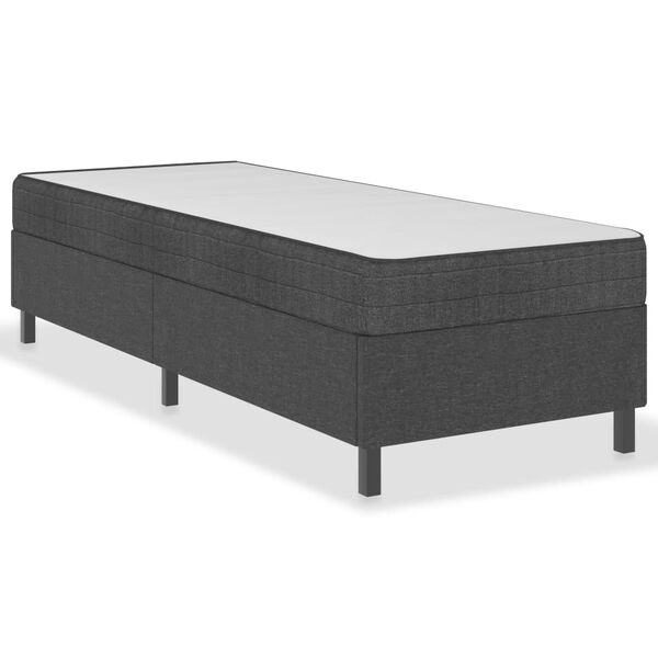 vidaXL Rám na boxspring posteľ, sivý, látka 80x200 cm