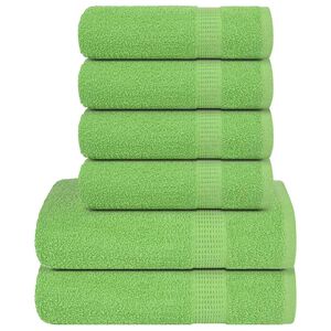 vidaXL 6-dielna sada uter&aacute;kov FROGN jablkovo zelen&aacute; 360 g/m&sup2;