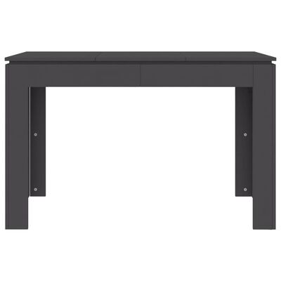 vidaXL Jedálenský stôl, sivý 120x60x76 cm, drevotrieska