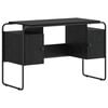 vidaXL St&ocirc;l s &uacute;ložn&yacute;m priestorom Čierny dub 120 x 50,5 x 75,5 cm