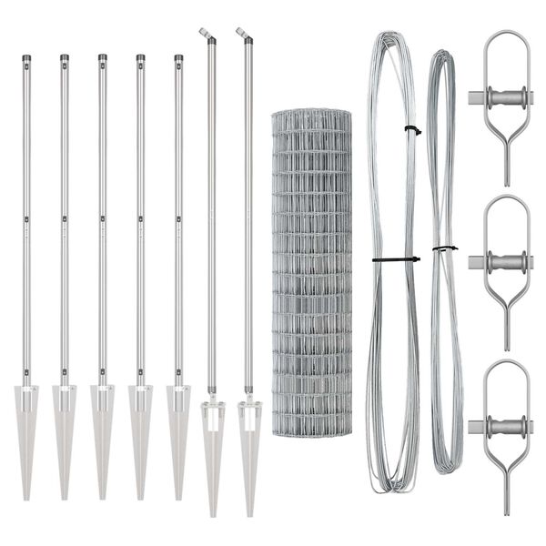 vidaXL Plot s podperou Strieborná 1,4 x 10 m Oceľ