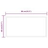 vidaXL LED k&uacute;peľňov&eacute; zrkadlo 80x40 cm