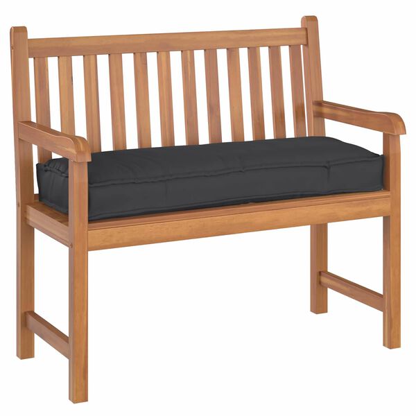 vidaXL Podložka Čierna 110 x 40 x 8 cm Oxfordsk&aacute; l&aacute;tka